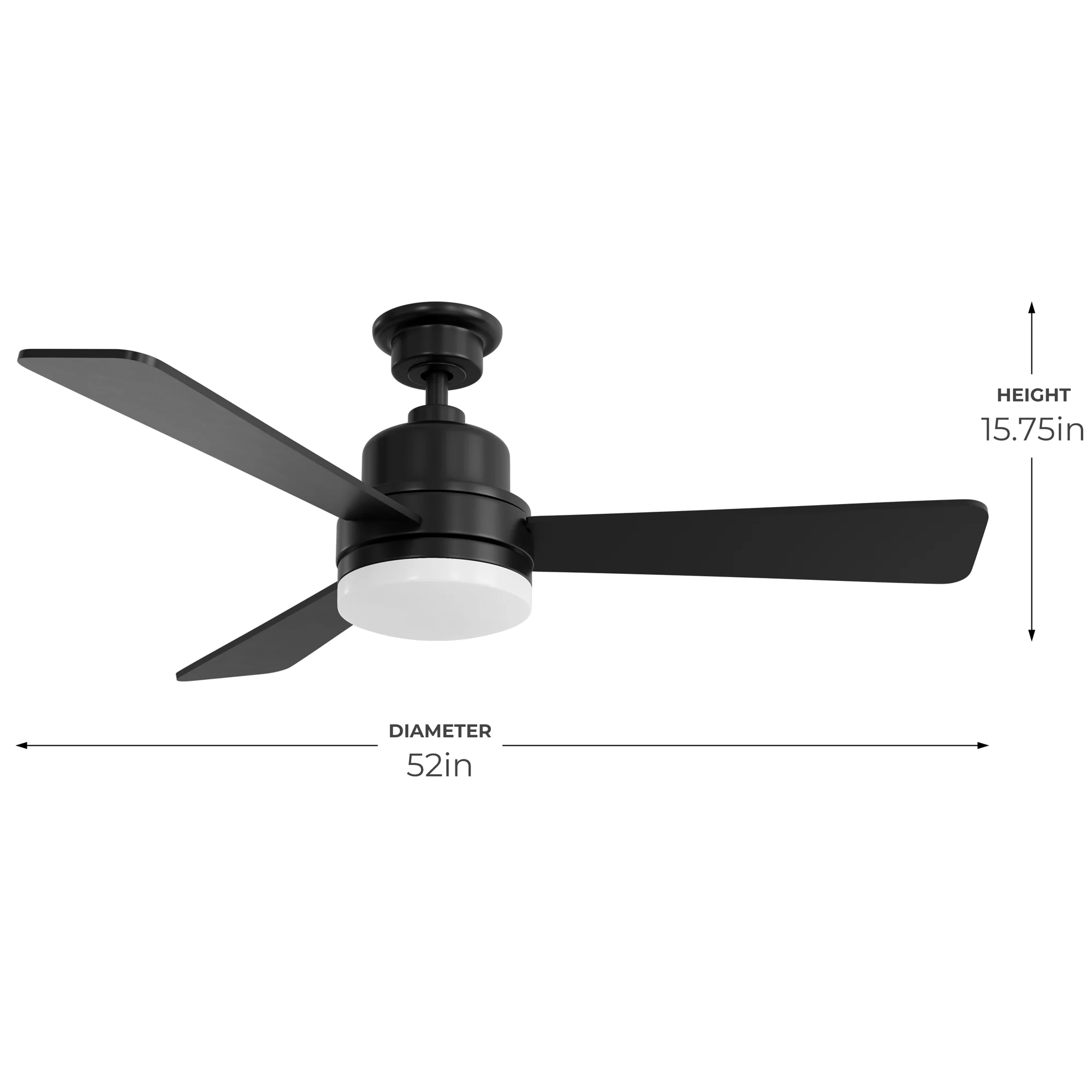 Trevina Collection LED 52" 3-Blade Fan - Image 12