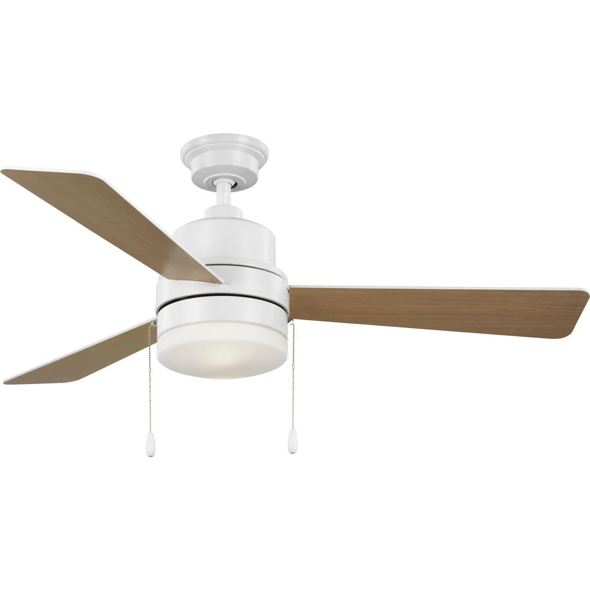 Trevina V 52" 3-Blade Indoor Ceiling Fan with Light Kit and White Opal Shade