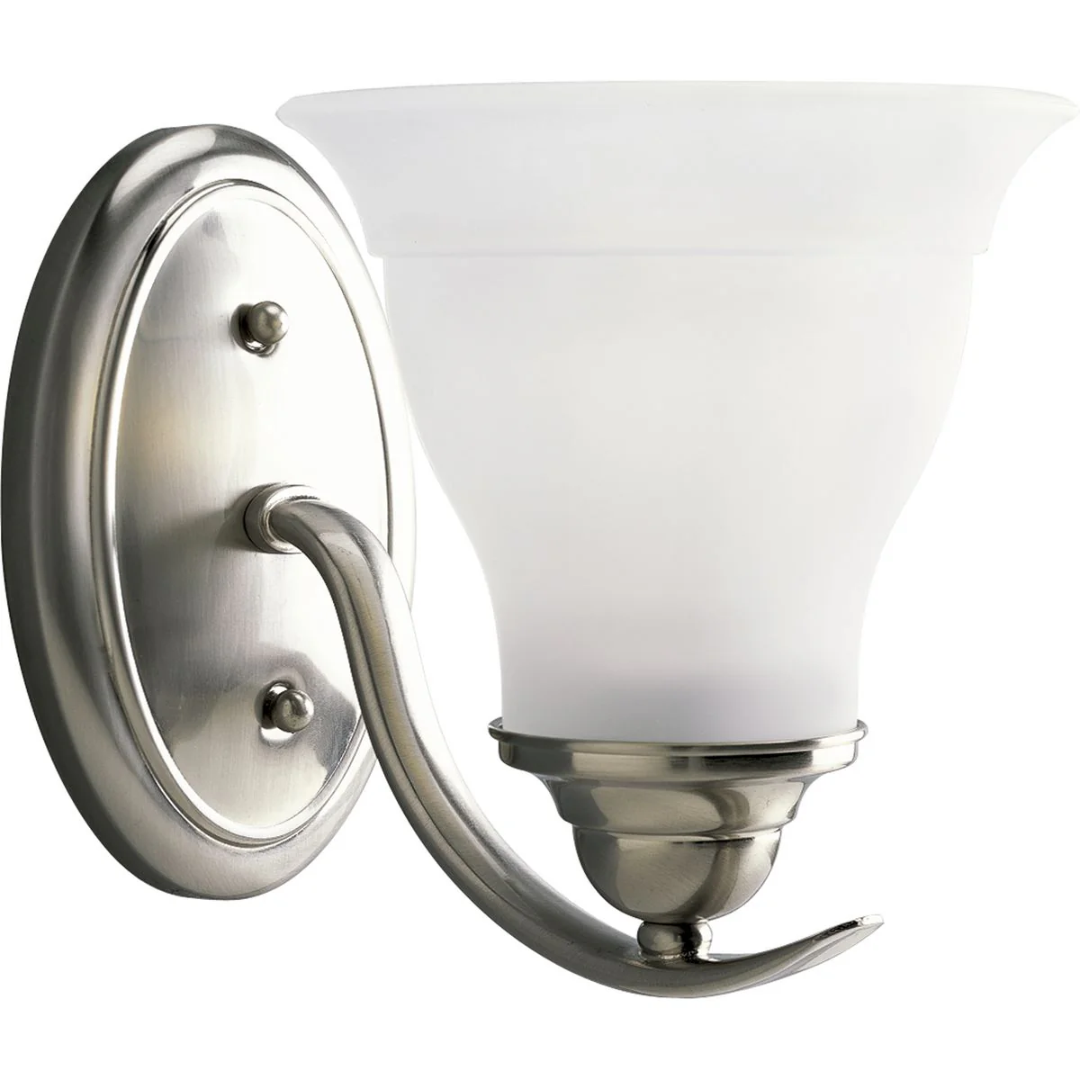 Trinity Collection One-Light Etched Glass Bath Vanity Light - Image 2