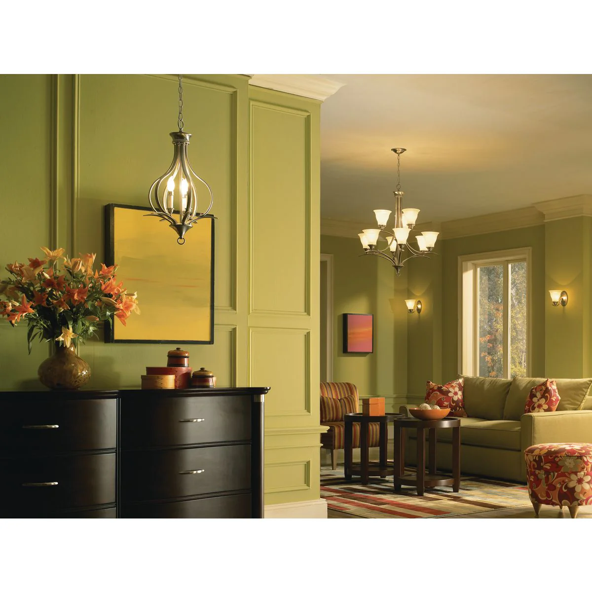 Trinity Collection Two-Light Foyer Pendant - Image 3