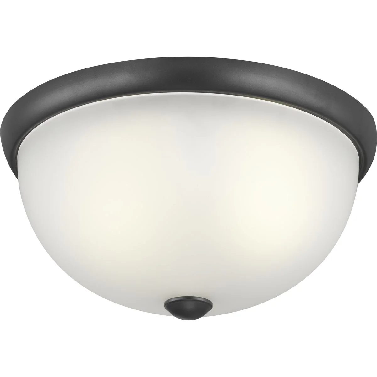 Two-Light 14" Glass Dome Flush Mount - Image 2