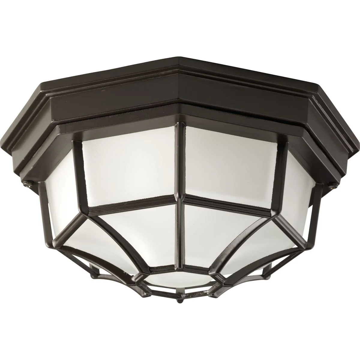 Two-Light Flushmount Etched Glass