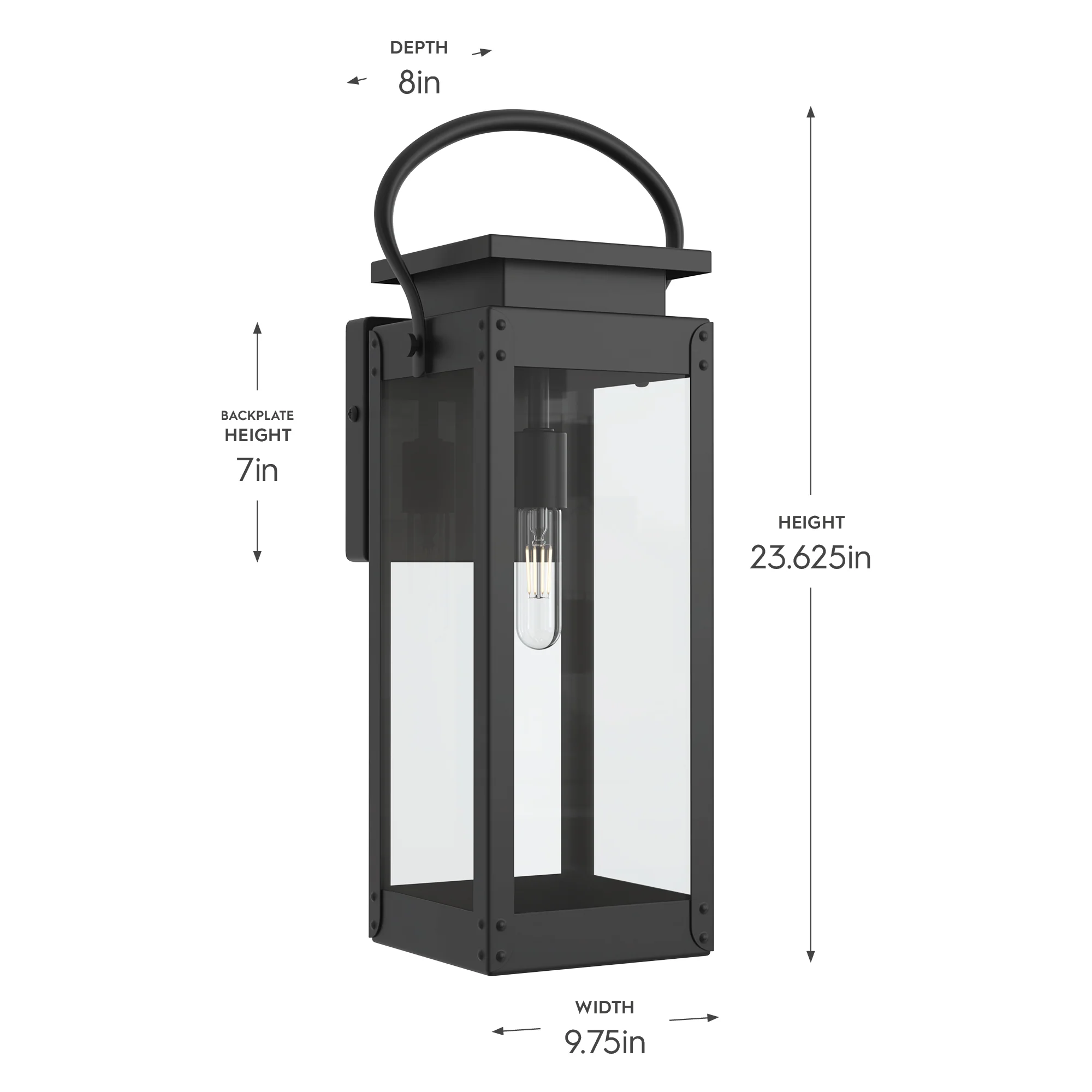 Union Square Collection One-Light Large Wall-Lantern - Image 8
