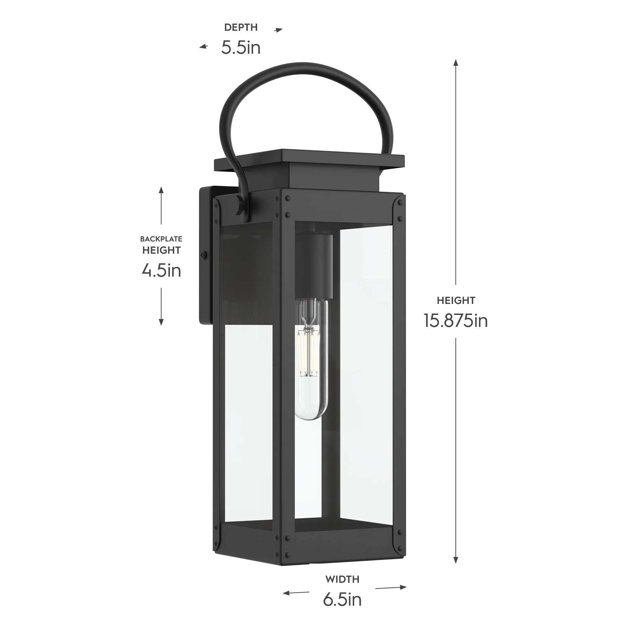 Union Square Collection One-Light Small Wall-Lantern - Image 9
