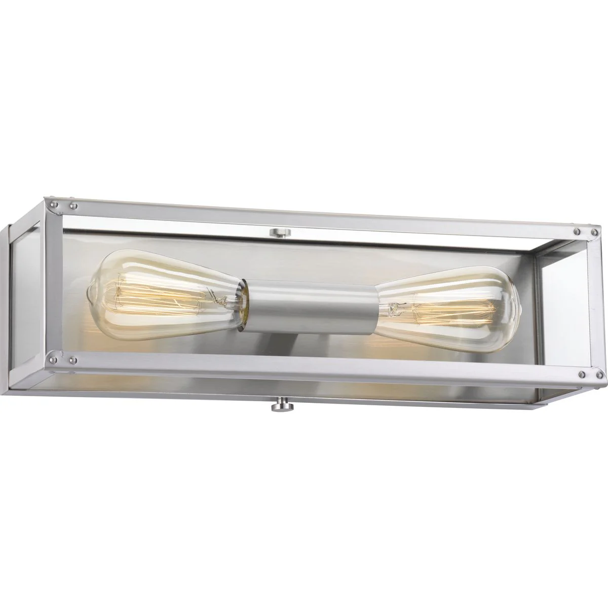 Union Square Collection Two-Light Clear Glass Bath Vanity Light