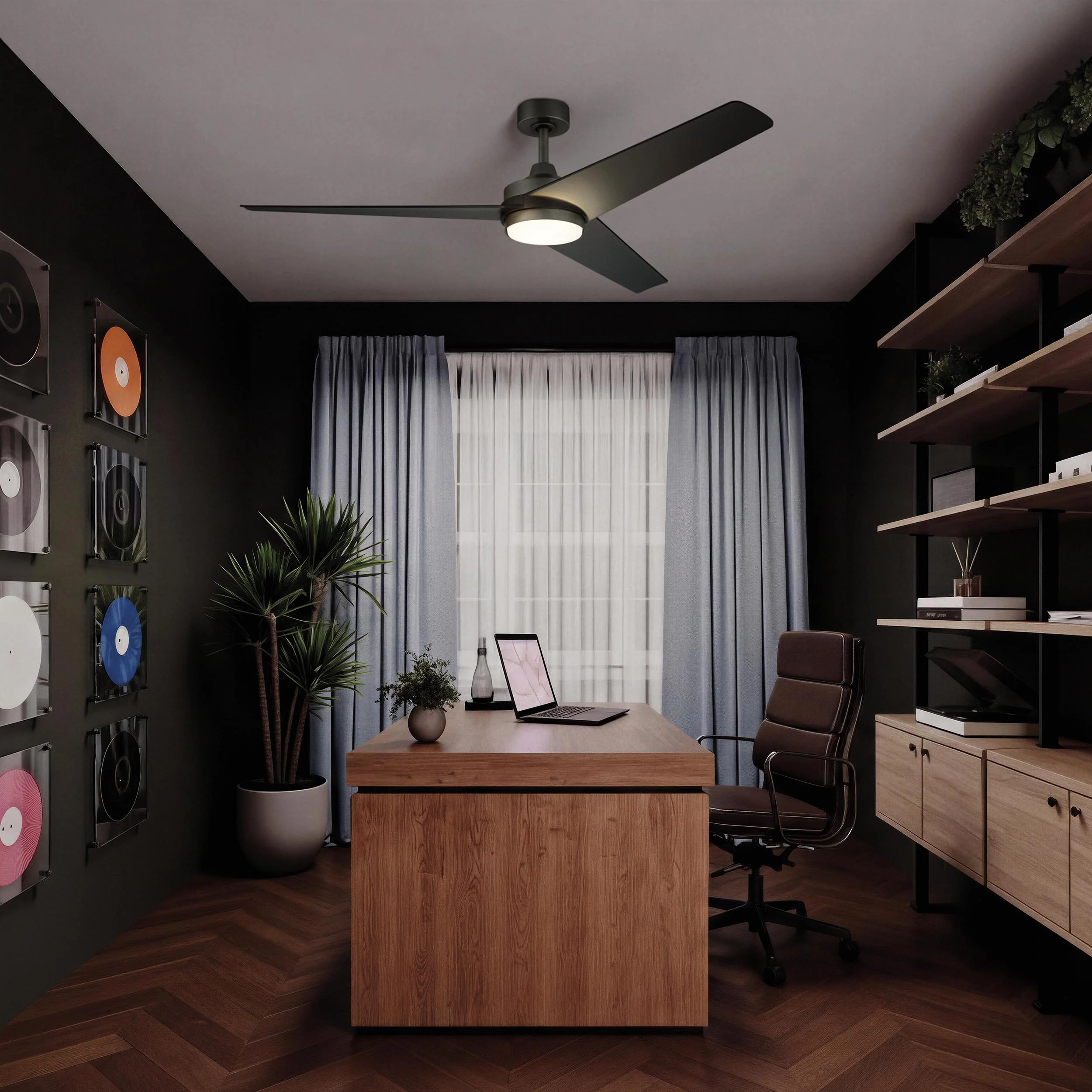 Velto Collection 60-in. Three Blade LED Modern Ceiling Fan - Image 14