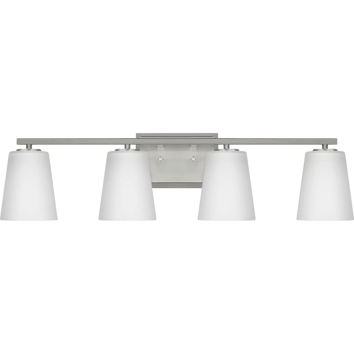 Vertex Collection Four-Light Etched White Glass Bath Light - Image 2