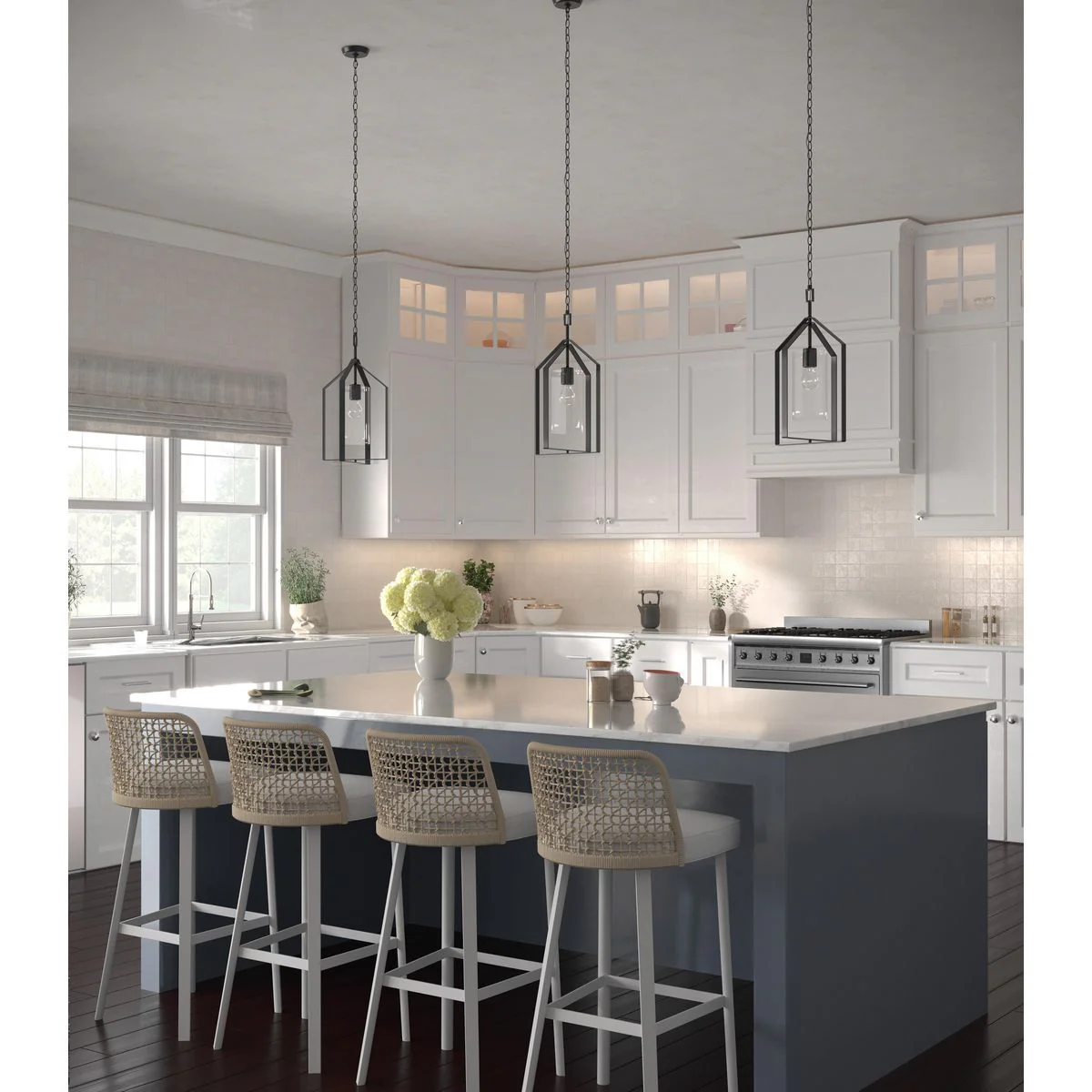 Vertex Collection One-Light Clear Glass Foyer Light - Image 4