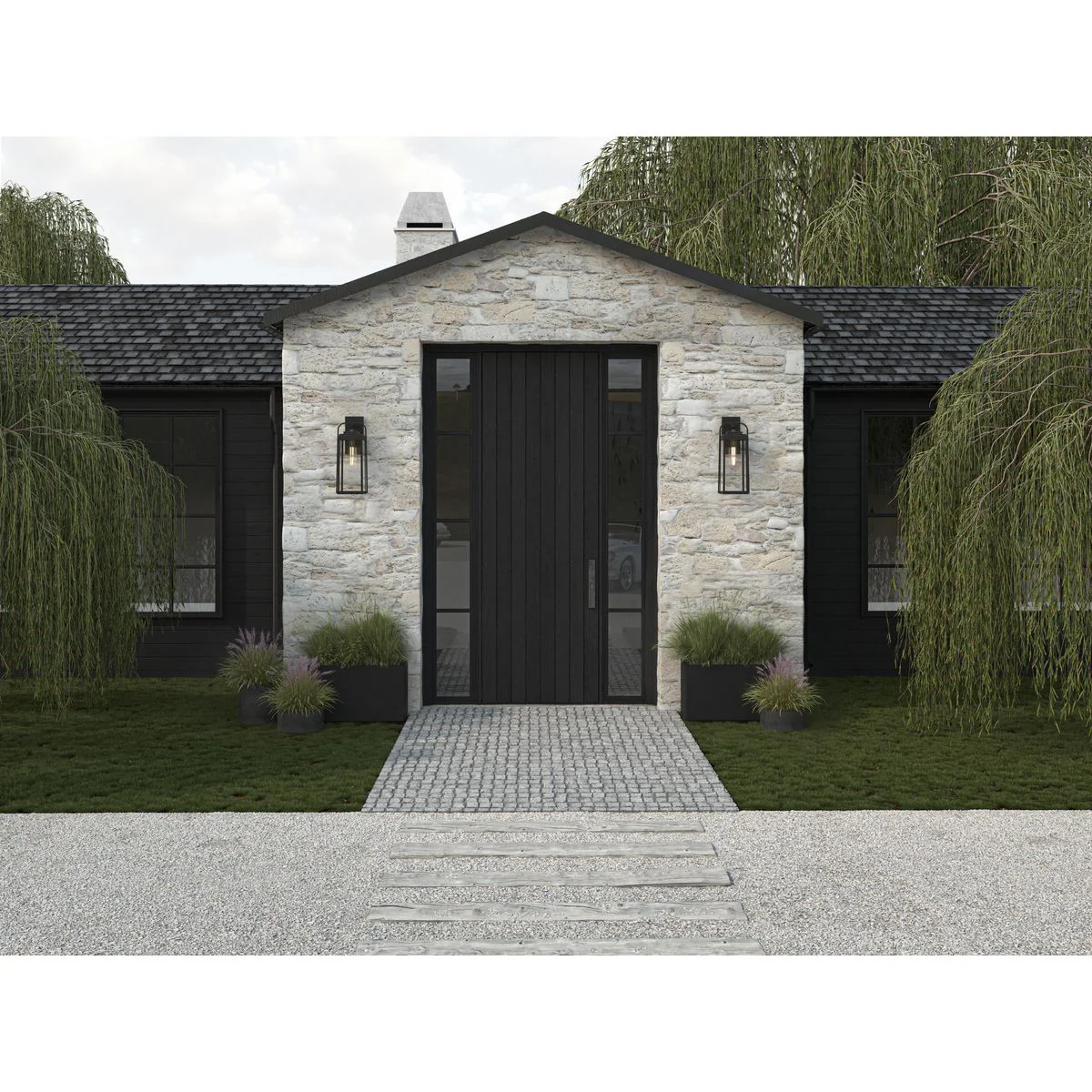 Walcott One-Light Outdoor Large Wall Lantern - Image 5