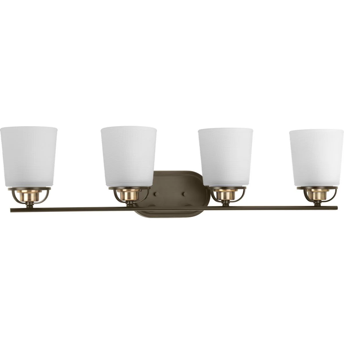 West Village Collection Four-Light Etched Double Prismatic Glass Bath Vanity Light