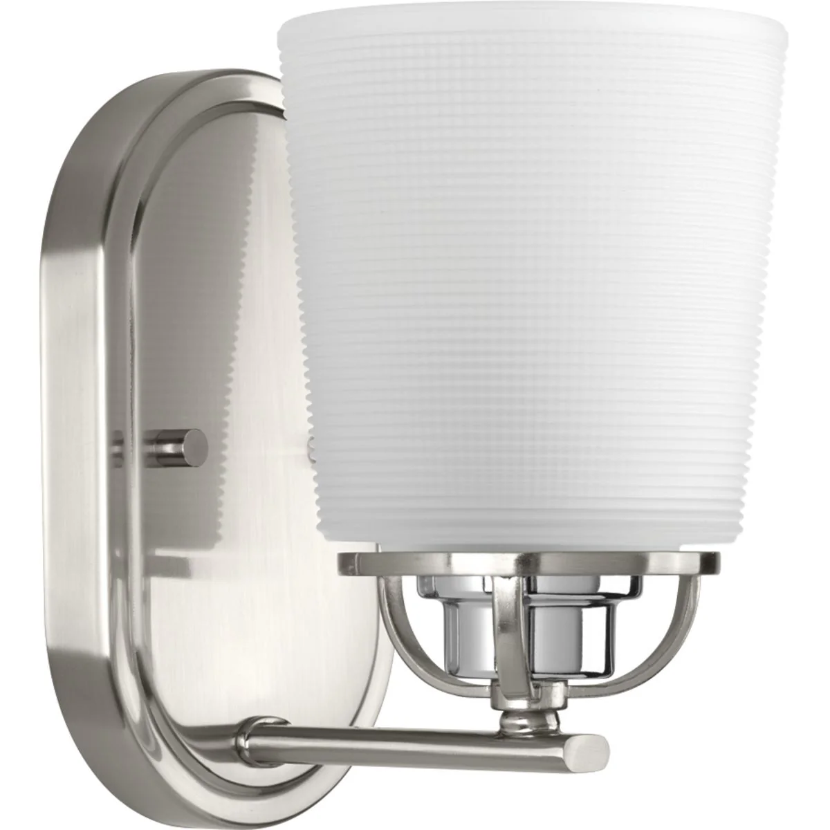 West Village Collection One-Light Etched Double Prismatic Glass Bath Vanity Light - Image 2