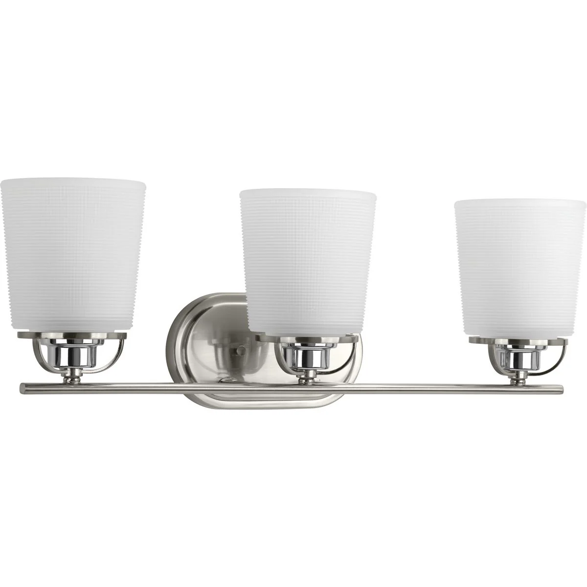 West Village Collection Three-Light Etched Double Prismatic Glass Bath Vanity Light