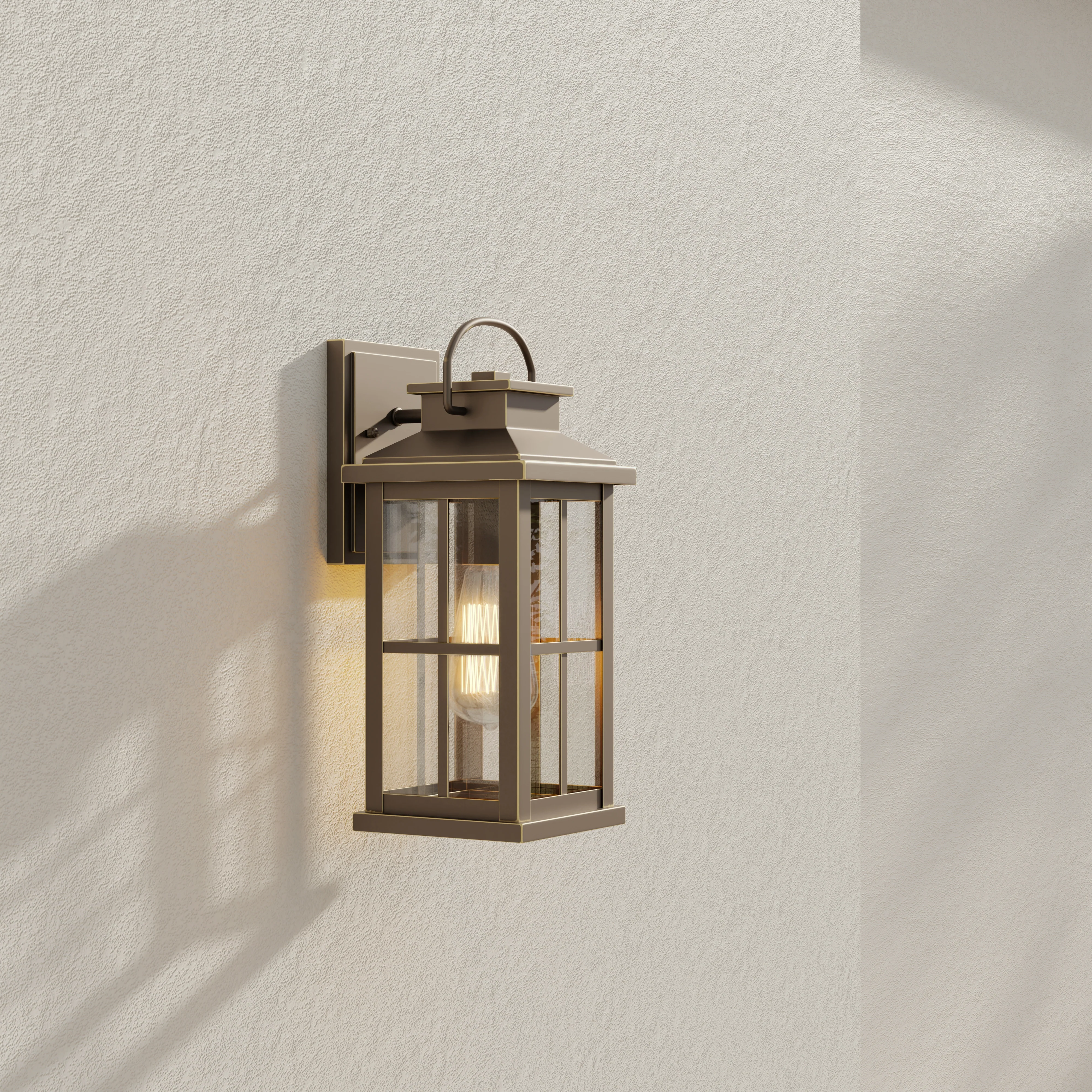 Williamston Collection One-Light Clear Glass Medium Outdoor Wall Lantern - Image 2