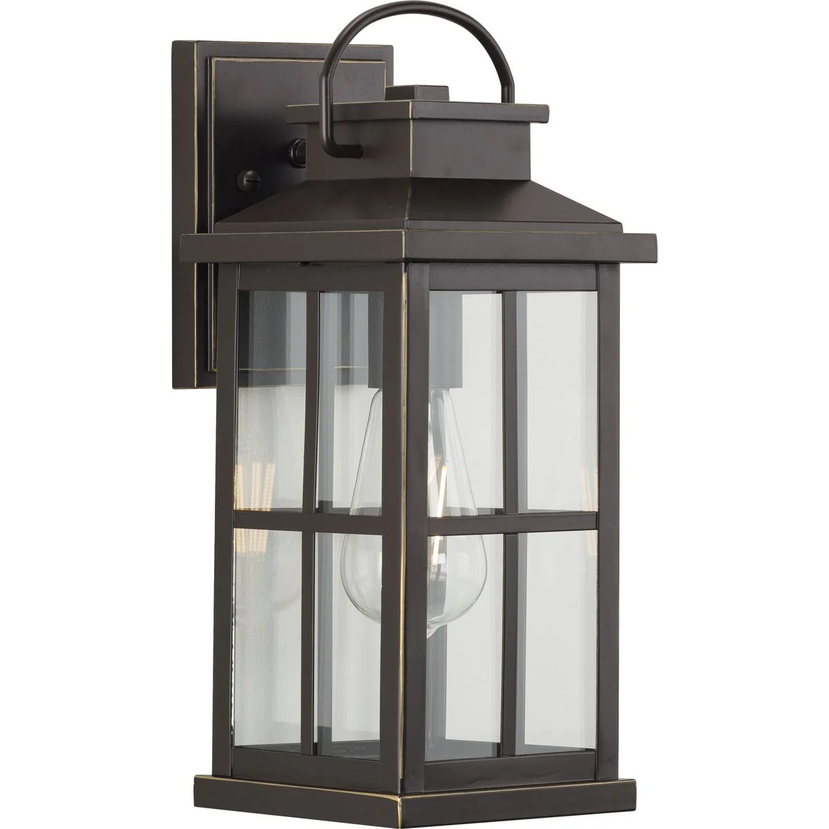 Williamston Collection One-Light Clear Glass Medium Outdoor Wall Lantern - Image 3