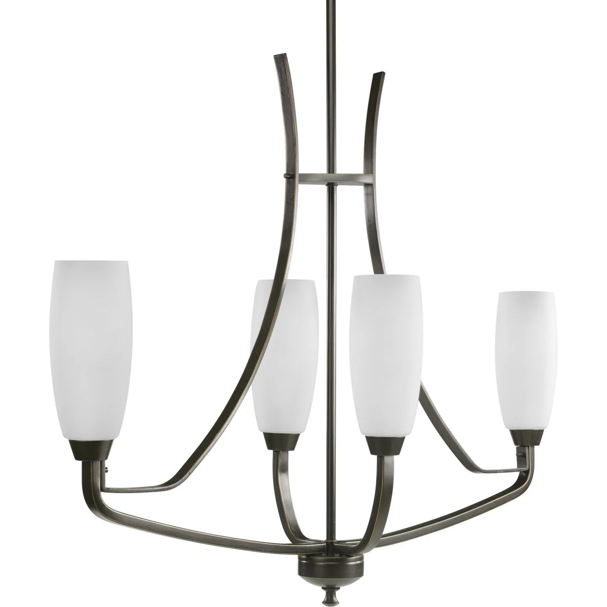 Wisten Collection Four-Light Etched Glass Chandelier Light - Image 2